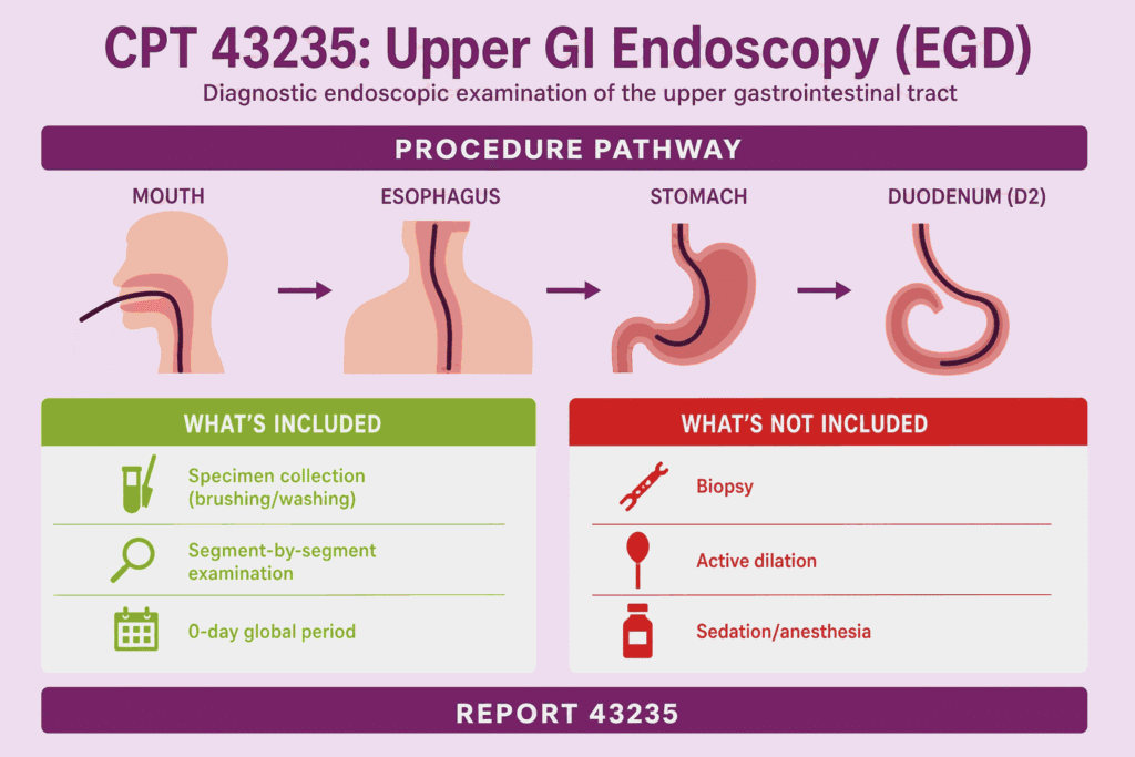 CPT 43235 procedure Overview